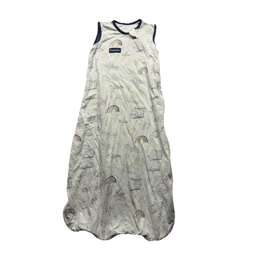 Domiamia Airplanes & Rainbow Baby Toddler Size M Sleep Sack Soft Cotton Viscose